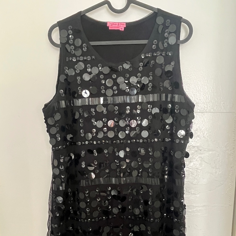 Sparkly black dress